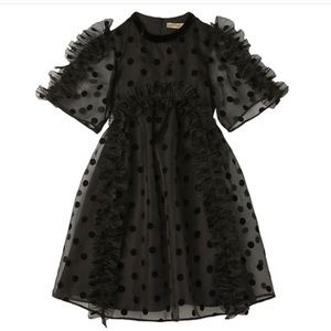 Stella McCartney Kids Dress - Black w. Dots - SZ 2
